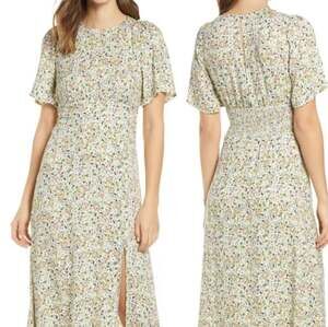 AFRM Floral Print Midi Dress Size M